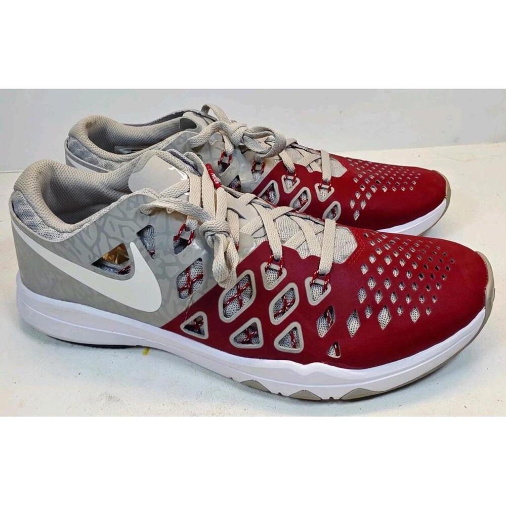 Nike Train Speed 4 Amp Mens Size 9 Red Gray 844102-602 ALABAMA
